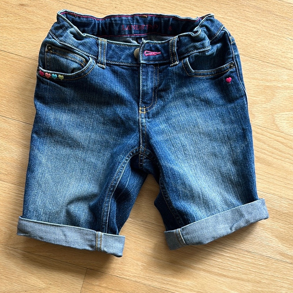 Lands End Denim Bermuda Shorts
